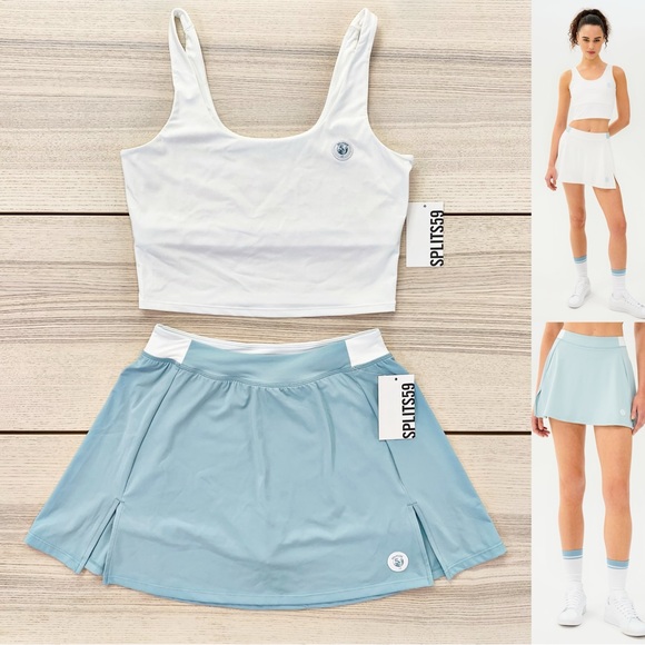 Splits59 Dresses & Skirts - SPLITS59 Set | Venus High Waist Skort + Sprint Bralette